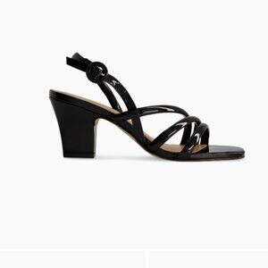 NEW BERNARDO Made In Brazil Patent Leather Naples Heels in black 7256j3